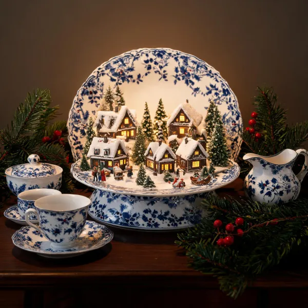 Spode holiday village scene